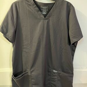Cherokee Workwear Men's V-Neck Scrub Top - Gray